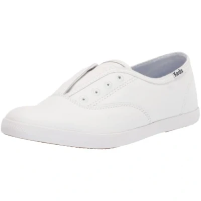 Image of Keds Women&#039;s Chillax Washable Leather Sneaker, White, 5.5 UK