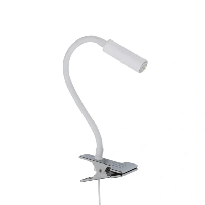 Image of Lagos Clamp &amp; Clip On Lamp White 1xG9