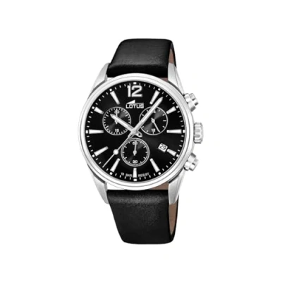 Image of Lotus Mens Chronograph Quartz Watch with Leather Strap 18691/3