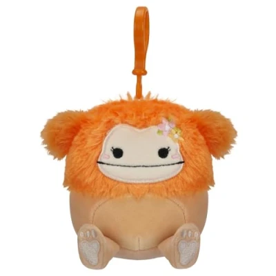 Image of Squishmallows 3.5 inch Clip on Plush Shasta the Orange Bigfoot, SQCP00208