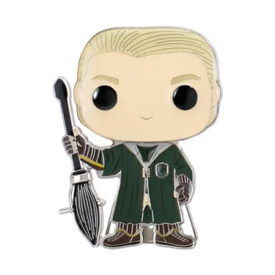 Image of Funko Large Pop! Enamel Pin Draco Malfoy Harry Potter Pins Cute Collectable Novelty Brooch for Backpacks &amp; Bags Gift Idea Official Merchandise