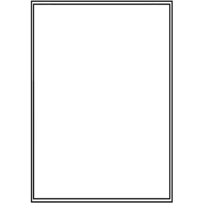 Image of 1 Label Per Sheet Self Adhesive Address Labels Easy Peel Sticker A4 Sticky Paper Laser Inkjet Printing Shipping Mailing 200x289mm (50 Sheets)
