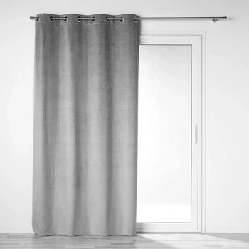 Image of Douceur d intérieur VELOUNIGHT &#039;s Curtains, blinds in Grey