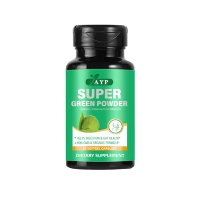 Image of Advanced Superfood Powder 60 Softgel Capsules Organic Premium Super Greens Blend with Ashwagandha KSM 66, 20+ Natural Nutrient Rich Ingredients for Immunity and Energy Vegan, Non GMO