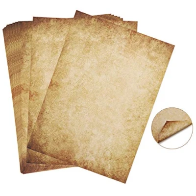 Image of 60 Sheets Writing Paper Design Old Look DIN A4 100 g/m² Absofine DIY Offset Printing