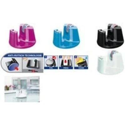 Image of tesa Easy Cut Desk dispenser COMPACT PINK + 1 rol tesafilm CRYSTAL CLEAR 10M x 15MM, 53823 00000 01