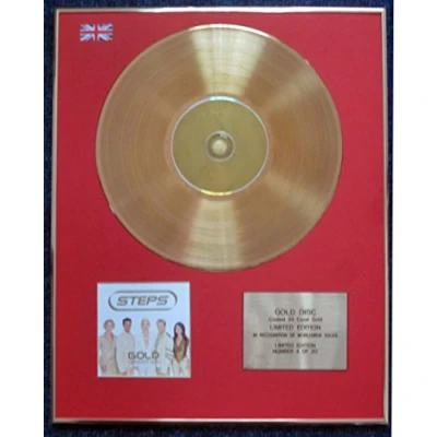 Image of Century Presentations Steps Limited Edition CD 24 Carat Gold Coated LP Disc