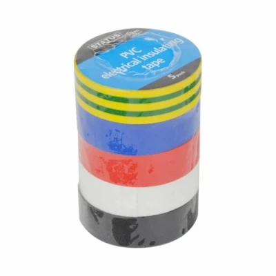 Image of Status Electrical Tape 10 Meters Insulation Insulating 5 Pack Assorted Colours S5PKPVCETX6