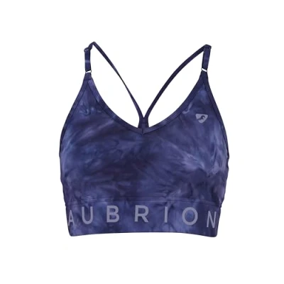 Image of Aubrion Shires Invigorate Womens Sports Bra Navy Tie Dye XL