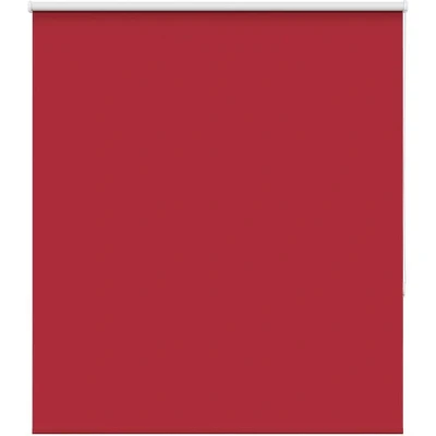 Image of vidaXL Roller Blind Blackout Red 125x130 cm Fabric Width 121.6 Polyester