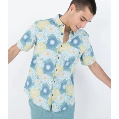 Image of Hurley Mens One and Only Lido Stretch Shirt, Bone 2, M EU