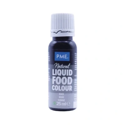 Image of PME 100% Natural Food Colour Liquid Black (25ml)