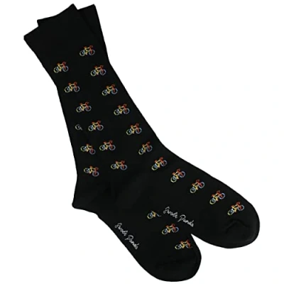 Image of Swole Panda Bamboo Socks UK7 11 Black Bicycle Mens