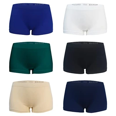 Image of Libella Shorts Womens Seamless Knickers Ladies Boxer Underwear Briefs MultipackUN2 2XL_3XL 6