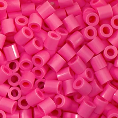 Image of Vaessen Creative Fuse Beads, Pink, Set of 1100 Pieces for DIY Crafts with Kids, Making Jewelry, Homemade Decorations and Other Crafty Ideas, 5mm 5009 010