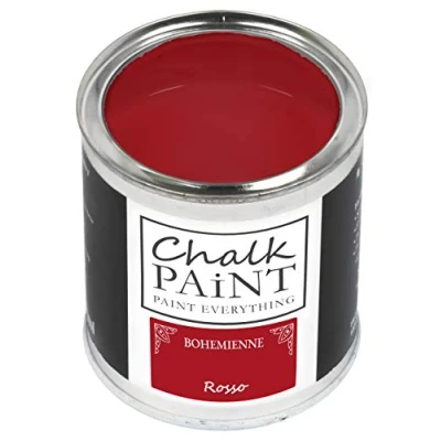 Image of Chalk Paint Everything® Rosso (Red) 250 ml Water Based for Shabby Chic Furniture, Décor, and Upcycling Projects Non Toxic, Easy to Apply