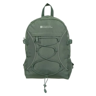Image of Mountain Warehouse Bolt 18L Backpack Ripstop Rucksack, Compression Straps Bag For Travelling Pale Green