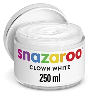 Image of Snazaroo Clown White Creamy Water Based Face Paint 250ml
