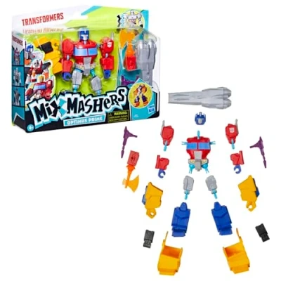 Image of Transformers MixMashers Optimus Prime Custom Mix And Match Deluxe Action Figure &amp; Accessories