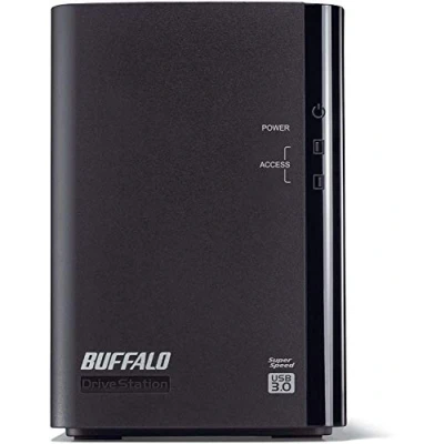 Image of BUFFALO DriveStation Duo 2 Bay 4TB (2x2TB) TAA Desktop External Hard Drive USB 3.2
