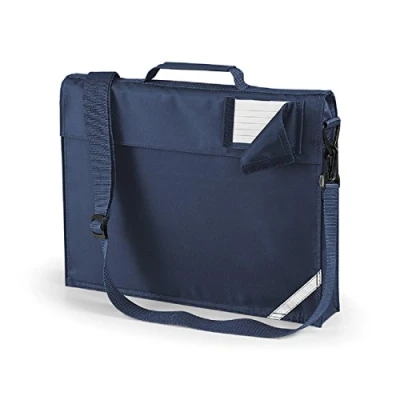 Image of Quadra junior book bag with strap in navy