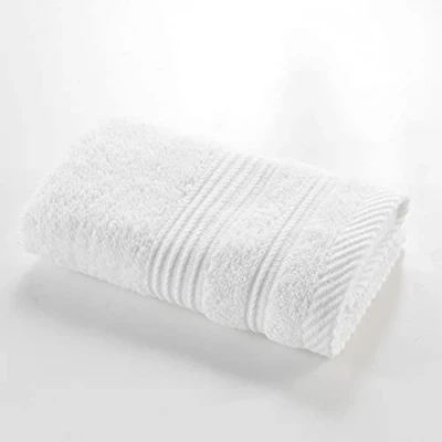 Image of Douceur d&#039;Intérieur, Tendresse Guest Towel (30 x 50 cm) Plain Sponge White