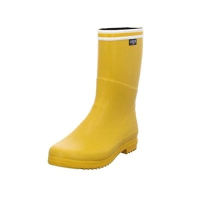 Image of Aigle Women&#039;s CHANTEBOOT STR Rain Boot, Lemony, 3 UK