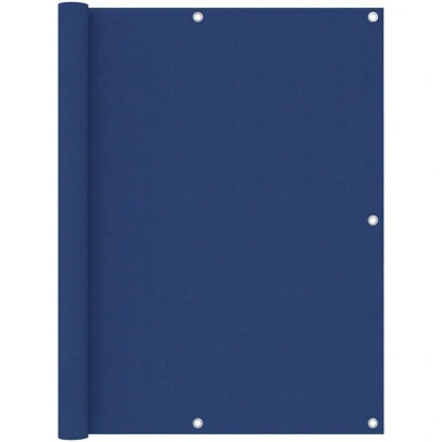 Image of vidaXL Balcony Screen Blue 120x500 cm Oxford Fabric