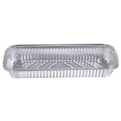 Image of Aluminium Foil Trays with Lids x 20 35x13x5cm / 13.7x5.1x1.9inch 1500ml