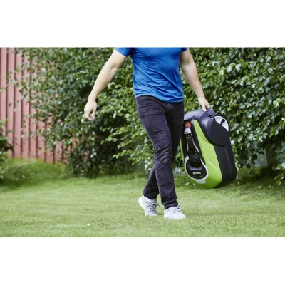 Image of Greenworks Optimow 15 Robot Lawnmower for Lawns up to 1500m2 with 35% Slope, Ultra Quiet, 4G Controlled, Easy Set Up, Advanced Safety Features, Theft Protected, 3 Year Guarantee
