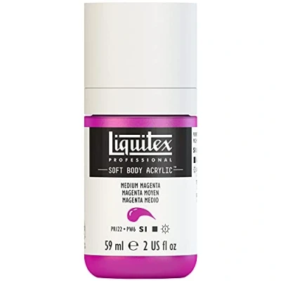 Image of Liquitex Acrylic Paint, Medium Magenta, 59 ml (Pack of 1)