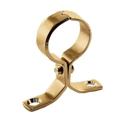 Image of 22mm Brass Pipe Clip Bracket Bag of 2