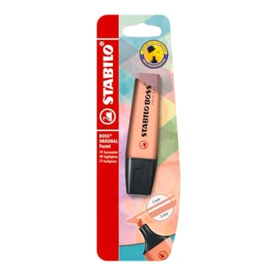 Image of Highlighter STABILO BOSS ORIGINAL Pastel Pack of 1 Creamy Peach