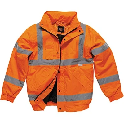 Image of Dickies SA22050 OR M Size Medium High Visibility Bomber Jacket Orange
