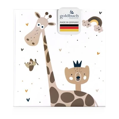 Image of goldbuch Baby Album Little Dream in Child friendly Design, Linen Structure Photo with 60 White Parchment &amp; 4 Illustrated Pages, for Gluing, Paper, Approx. 30 x 31 cm