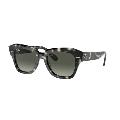 Image of Ray Ban State Street Sunglasses, Women&#039;s, Size: 49, Grey gradient