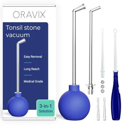 Image of Oravix Tonsil Stone Remover Vacuum, for Bad Breath Treatment, Suction Tool, Stones Remover, Vacuum Pump,