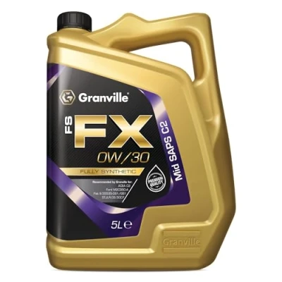 Image of Granville FS FX 0W/30 Fully Synthetic Engine Oil 5L Lubrication ACEA C2 Ford WSS M2C950 A Fiat 9.55535 DS1 &amp; GS1 Compliant Mid SAPS for Dura Torq Engines