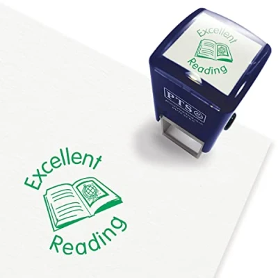 Image of Excellent Reading Comprehension Pre Inked School Teachers Feedback Marking Stamper Stamp 25mm Primary Teaching Services