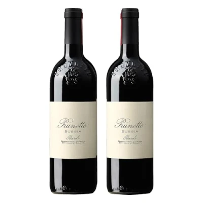 Image of Prunotto Bussia Barolo DOCG Italian Red Wine 2 x 75cl Bottle 14% ABV