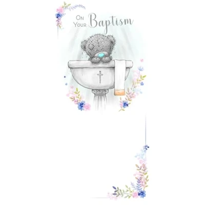 Image of Me to You Tatty Teddy &#039;On Your Baptism&#039; Christening Card Official Collection