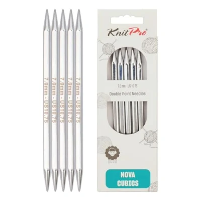 Image of KnitPro Nova Cubics double point. needles 20cm 7.00mm 3pcs