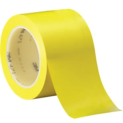 Image of 3M 471 Vinyl Tape, 75 mm x 33 m, Yellow, Pack of 12