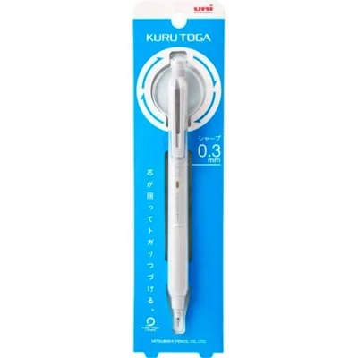 Image of uni Kuru Toga KS Mechanical Pencil 0.3 mm Light Gray [M3 KS]