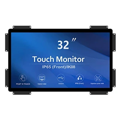 Image of GreenTouch 32 inch 10 Points PCAP Open Frame Touch Screen Industrial LCD Display Monitor HDMI+VGA+DVI Video Port