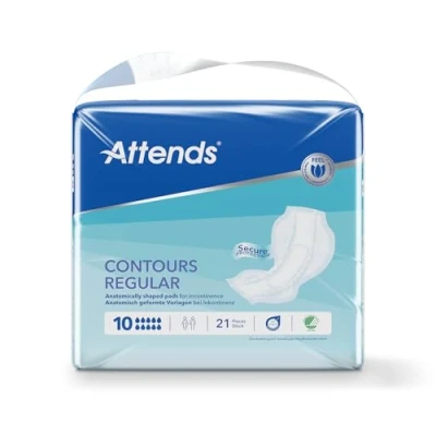 Image of Attends Contours Regular 10 Case of 4 Packs 21
