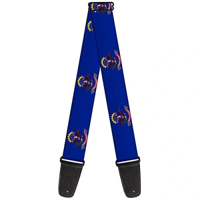 Image of Buckle Down Guitar Strap North Dakota Flags 2 Inches Wide