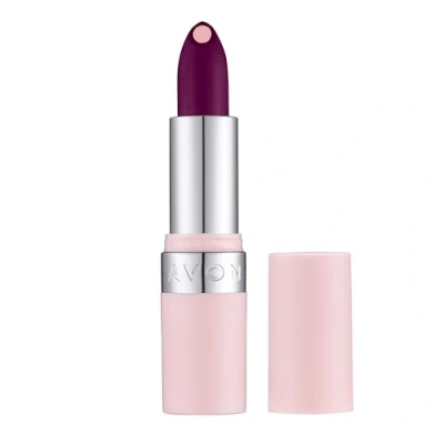 Image of Avon Hydramatic Matte Lipstick 3.6g Hydrating Intense Colour SPF 10 Plumper and Smoother Looking Lips Cruelty Free Purple