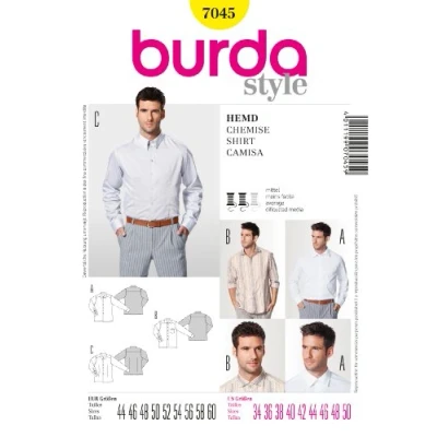 Image of Burda B7045 Misses Shirt, 19 x 13 cm (English)