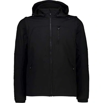 Image of CMP F.lli Campagnolo Men&#039;s Softshell Jacket, Black (Nero), 50